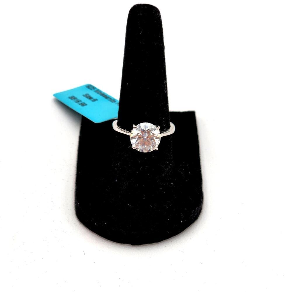 925 Sterling Silver Moissanite 2.38 CTW VVSD Color Size 6 - Picture 2 of 10